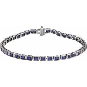 Bezel-Set Line Bracelet