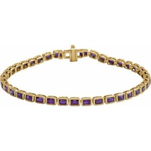 Bezel-Set Line Bracelet
