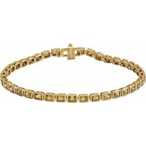 Bezel-Set Line Bracelet