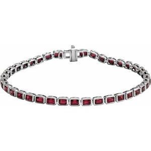 Bezel-Set Line Bracelet