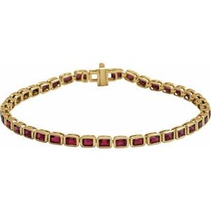 Bezel-Set Line Bracelet