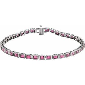 Bezel-Set Line Bracelet