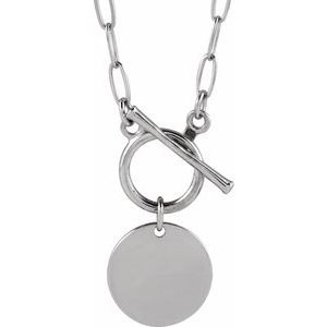 Engravable Toggle Necklace