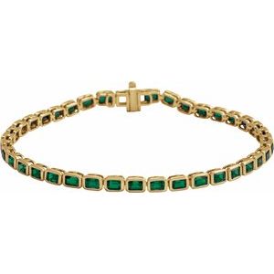 Bezel-Set Line Bracelet