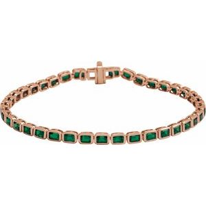 Bezel-Set Line Bracelet