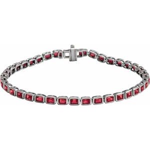 Bezel-Set Line Bracelet