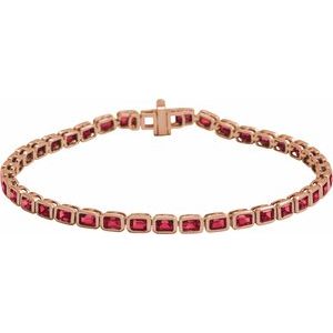 Bezel-Set Line Bracelet