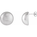 Electroform Domed Earrings