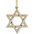 Accented Star of David Pendant
