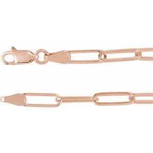 3.85 mm Paperclip-Style Chain