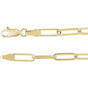 3.85 mm Paperclip-Style Chain