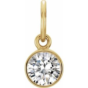 Posh Mommy® Imitation Birthstone Charm/Pendant