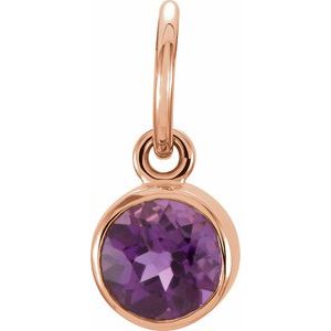 Posh Mommy® Imitation Birthstone Charm/Pendant