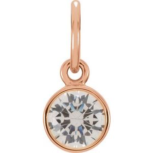 Posh Mommy® Imitation Birthstone Charm/Pendant