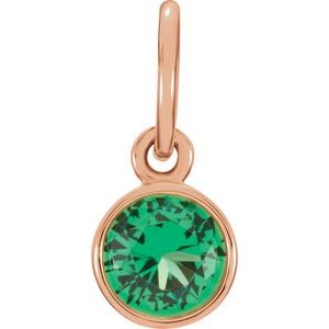 Posh Mommy® Imitation Birthstone Charm/Pendant