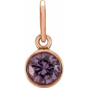 Posh Mommy® Imitation Birthstone Charm/Pendant