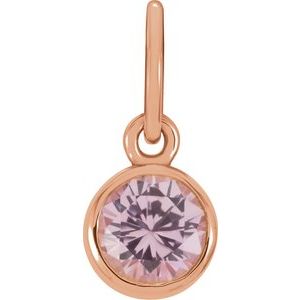 Posh Mommy® Imitation Birthstone Charm/Pendant
