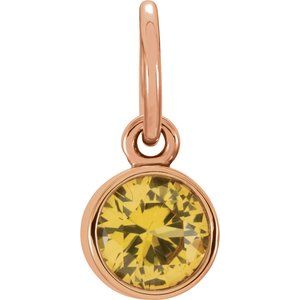 Posh Mommy® Imitation Birthstone Charm/Pendant