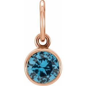Posh Mommy® Imitation Birthstone Charm/Pendant