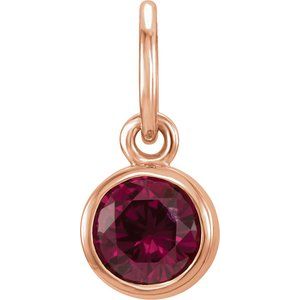 Posh Mommy® Imitation Birthstone Charm/Pendant