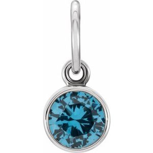 Posh Mommy® Imitation Birthstone Charm/Pendant