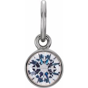Posh Mommy® Imitation Birthstone Charm/Pendant