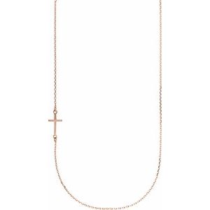 Sideways Cross Necklace or Center