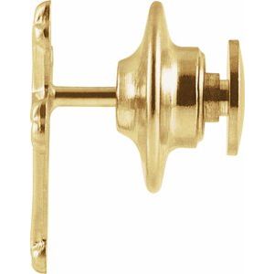 14K Yellow Gold Cross Lapel Pin