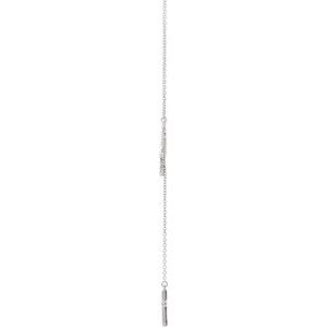 14K White Gold 1/5 CTW Natural Diamond Infinity-Inspired Cross 18" Necklace