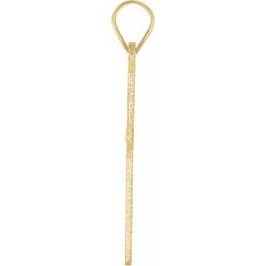 14K Yellow Gold Cross Pendant