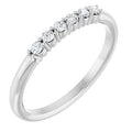 Sterling Silver 1/8 CTW Natural Diamond Stackable Ring      