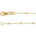 .85 mm Cable Chain with Faceted Beads