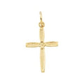 14K Yellow Gold 14x10 mm Youth Cross Pendant