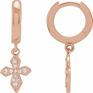 Cross Hoop Earrings